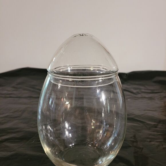 vtg Libbey Creations egg shape, terrerium apothecary, candy jar 8.25" - Picture 2 of 7